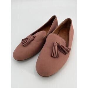 SALE Gentle Souls Eugene Tassel Loafers Sz 9.5M Mauve Pink Leather Slip On Shoes